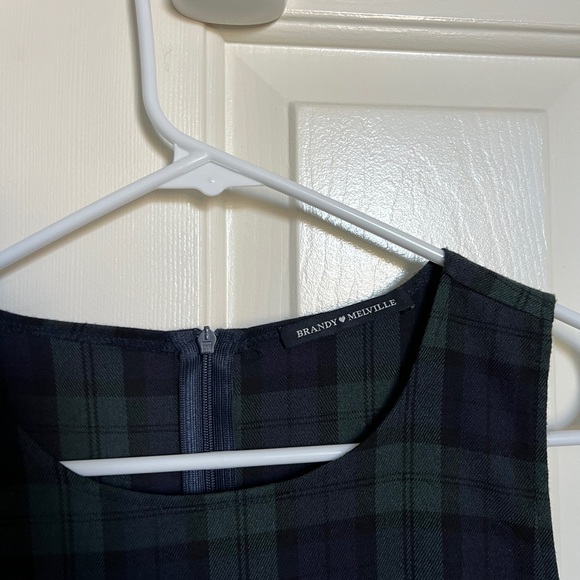 Brandy Melville Plaid Shift Mini Dress - Picture 3 of 4